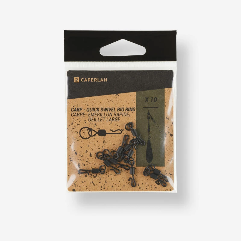 Emerillon Quick Swivel Big Ring X10 Pêche De La Carpe – Image 3