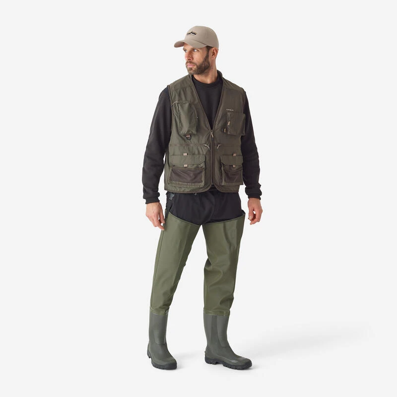 GILET De Pêche 500 Kaki – Image 10
