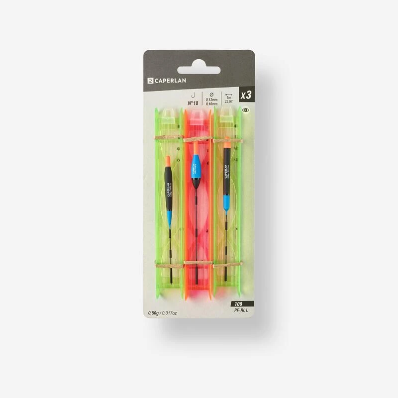 LOT DE 3 LIGNES MONTEES PF-RL100 L POUR LA PECHE AU COUP EN ETANG